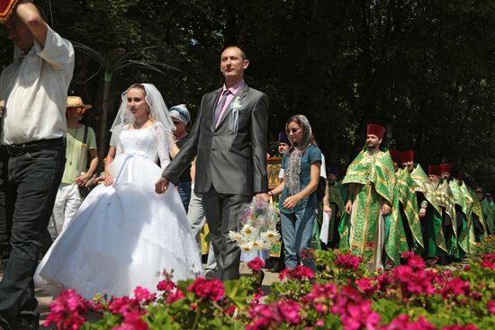Monument to Peter and Fevronia unveiled in Crimea