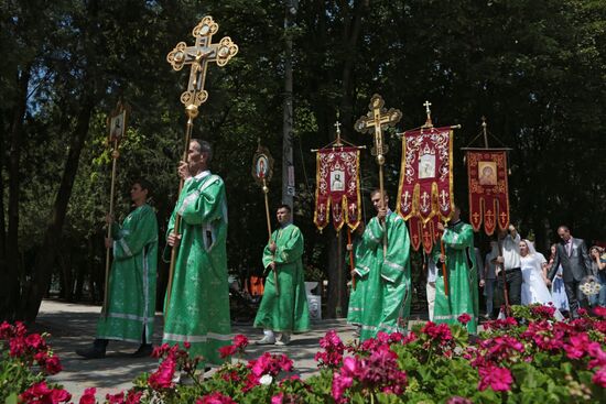 Monument to Peter and Fevronia unveiled in Crimea