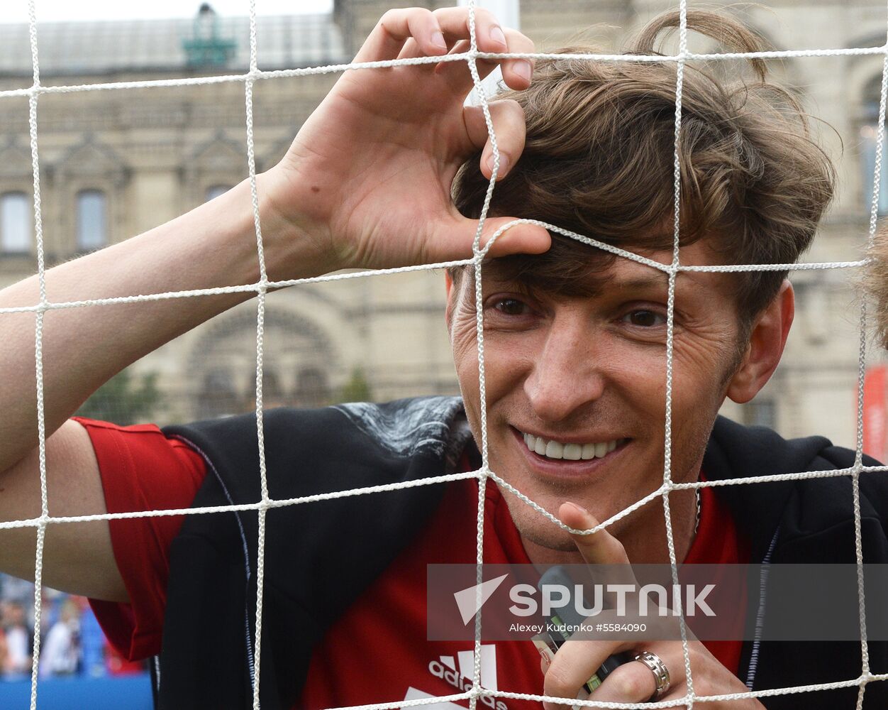 Unified all-star football match on Red Square