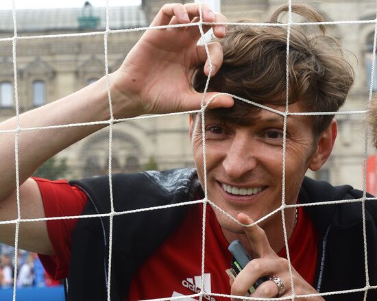 Unified all-star football match on Red Square