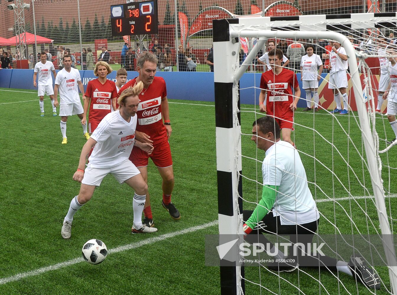 Unified all-star football match on Red Square