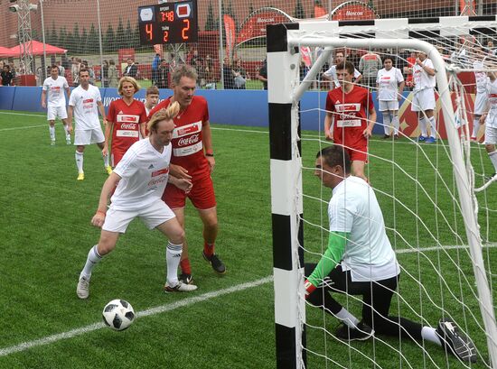 Unified all-star football match on Red Square