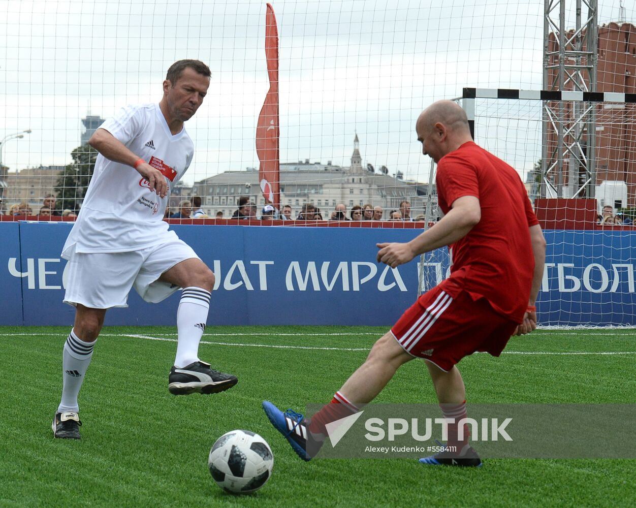 Unified all-star football match on Red Square