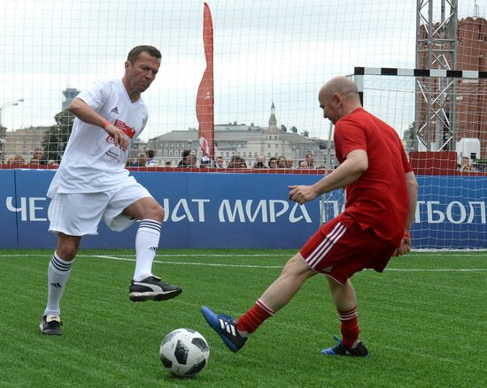 Unified all-star football match on Red Square