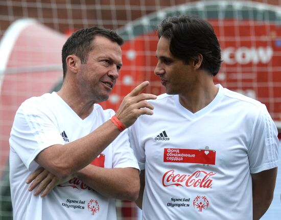 Unified all-star football match on Red Square