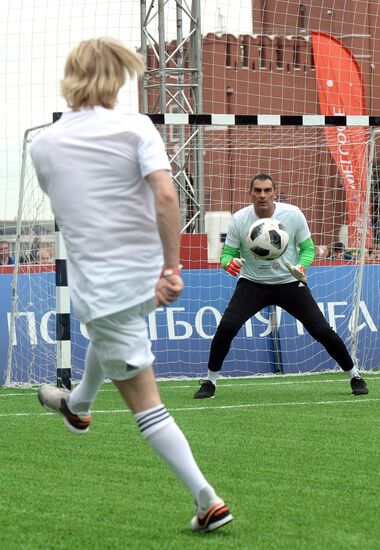 Unified all-star football match on Red Square