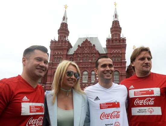 Unified all-star football match on Red Square