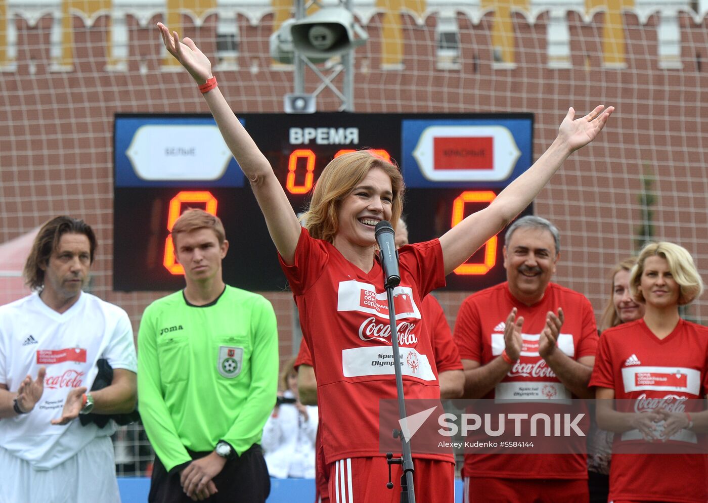 Unified all-star football match on Red Square
