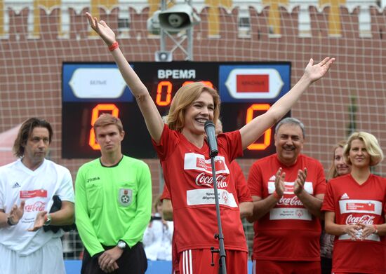 Unified all-star football match on Red Square