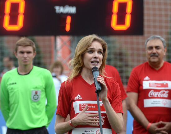 Unified all-star football match on Red Square