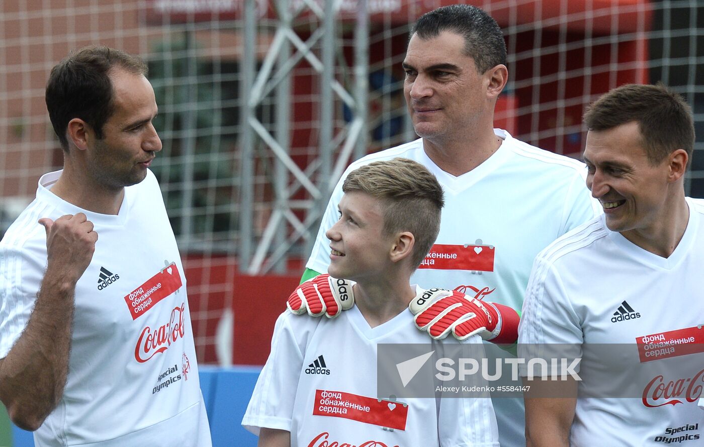 Unified all-star football match on Red Square
