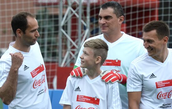Unified all-star football match on Red Square