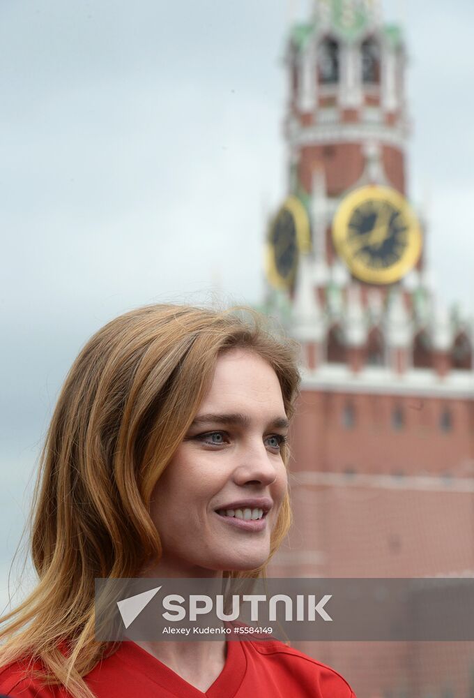 Unified all-star football match on Red Square