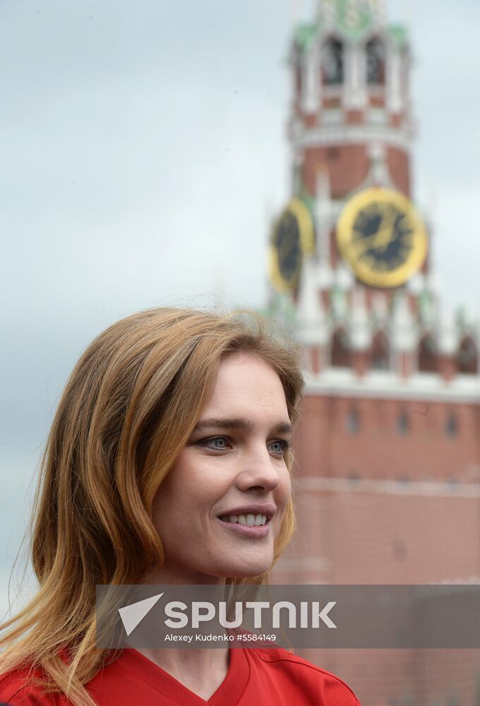 Unified all-star football match on Red Square