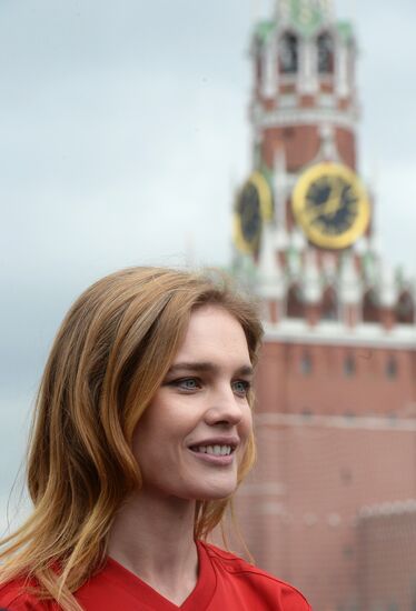 Unified all-star football match on Red Square
