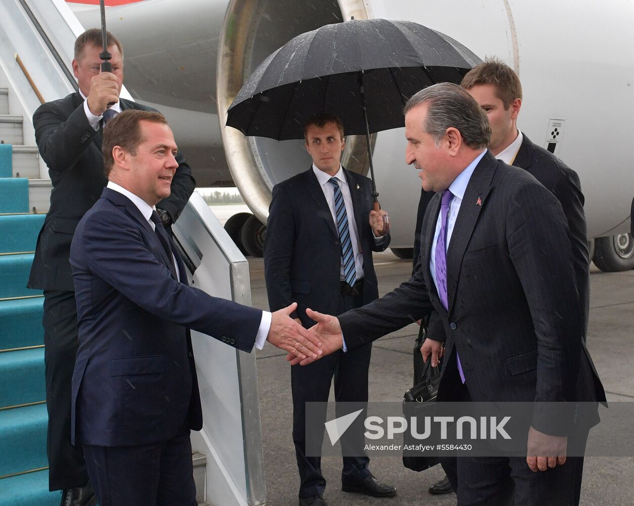 Prime Minister Dmitry Medvedev visits Turkey to take part in Recep Erdogan's inauguration