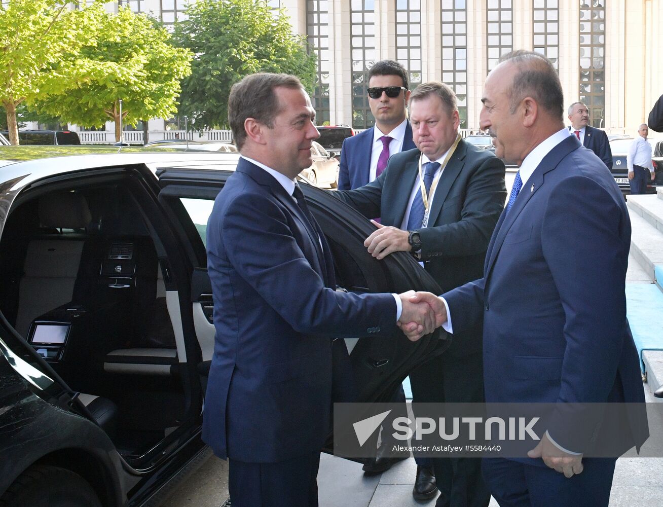 Prime Minister Dmitry Medvedev visits Turkey to take part in Recep Erdogan's inauguration