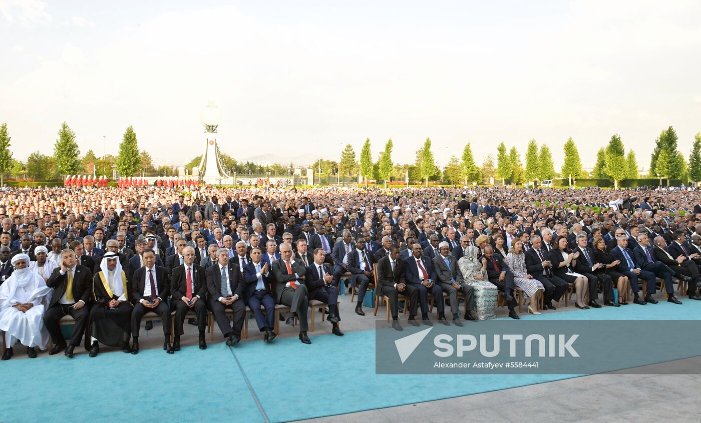 Prime Minister Dmitry Medvedev visits Turkey to take part in Recep Erdogan's inauguration
