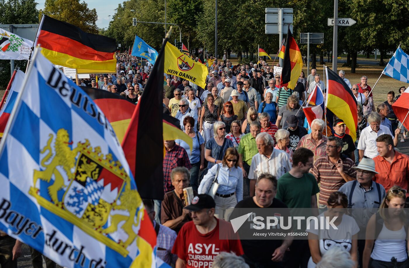 PEGIDA supporters' rally in Dresden