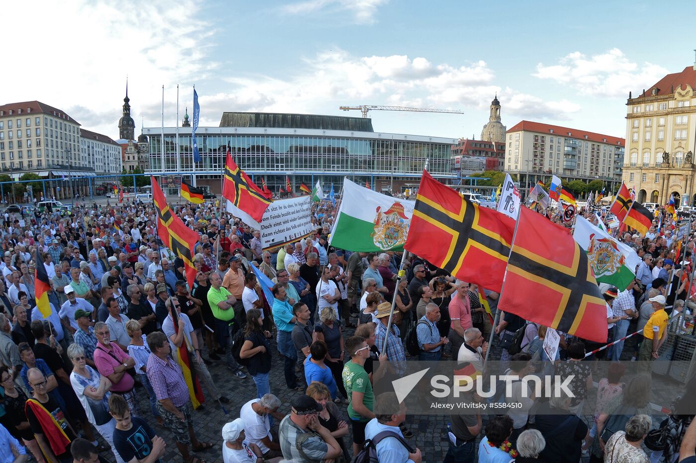 PEGIDA supporters' rally in Dresden