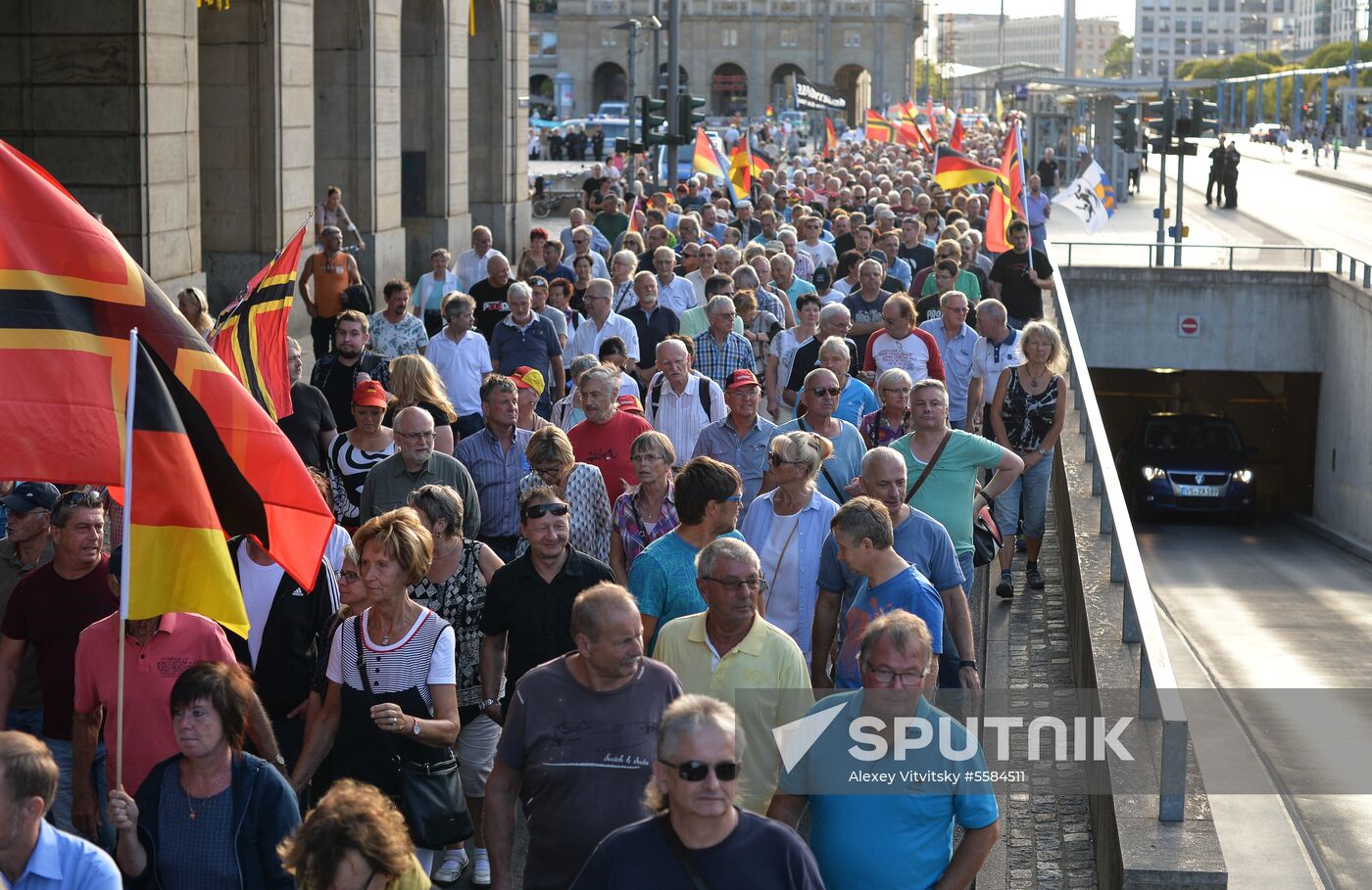 PEGIDA supporters' rally in Dresden