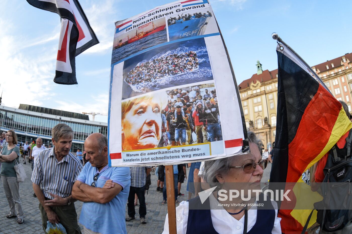 PEGIDA supporters' rally in Dresden