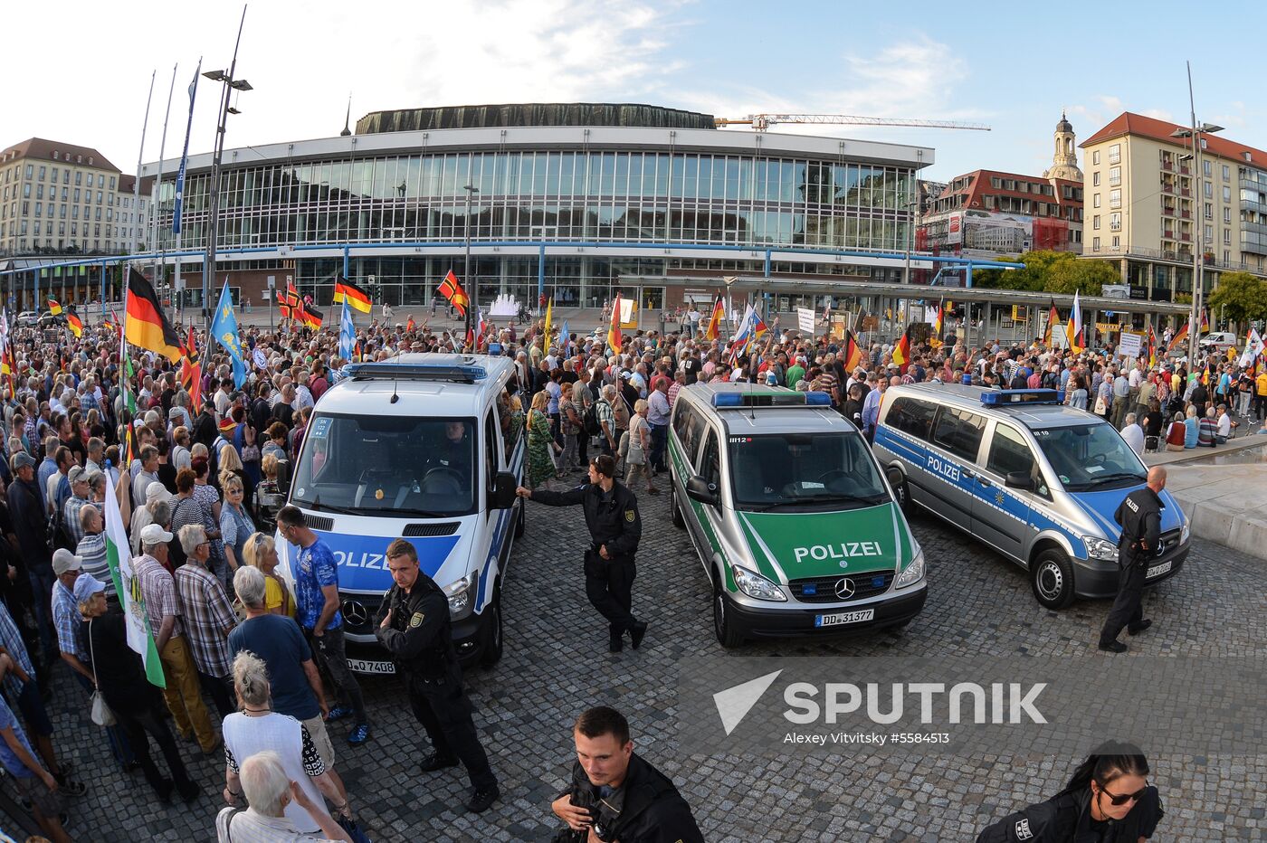 PEGIDA supporters' rally in Dresden