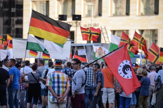 PEGIDA supporters' rally in Dresden