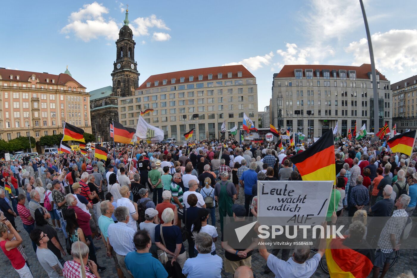 PEGIDA supporters' rally in Dresden