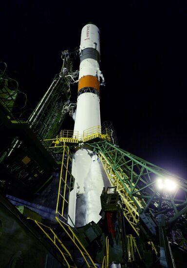 Launch of Soyuz-2.1A booster rocket with Progress-MS-09 transport vehicle from Baikonur