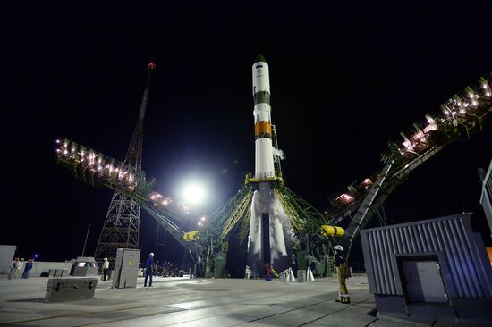 Launch of Soyuz-2.1A booster rocket with Progress-MS-09 transport vehicle from Baikonur