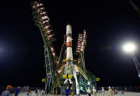 Launch of Soyuz-2.1A booster rocket with Progress-MS-09 transport vehicle from Baikonur