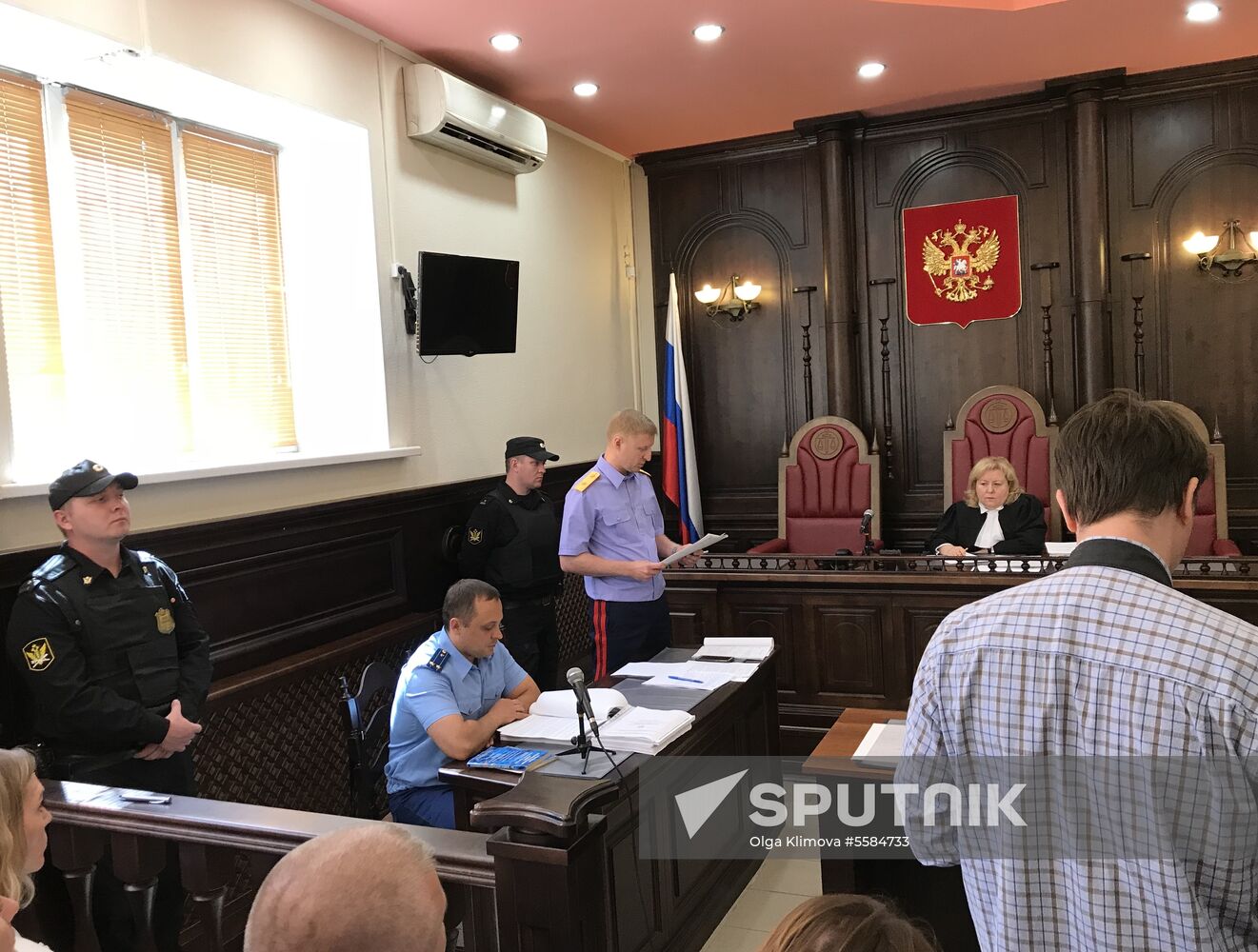 Bail hearing of firefighting group head Andrei Bursin charged as part of Zimnyaya Vishnya shopping center fire case