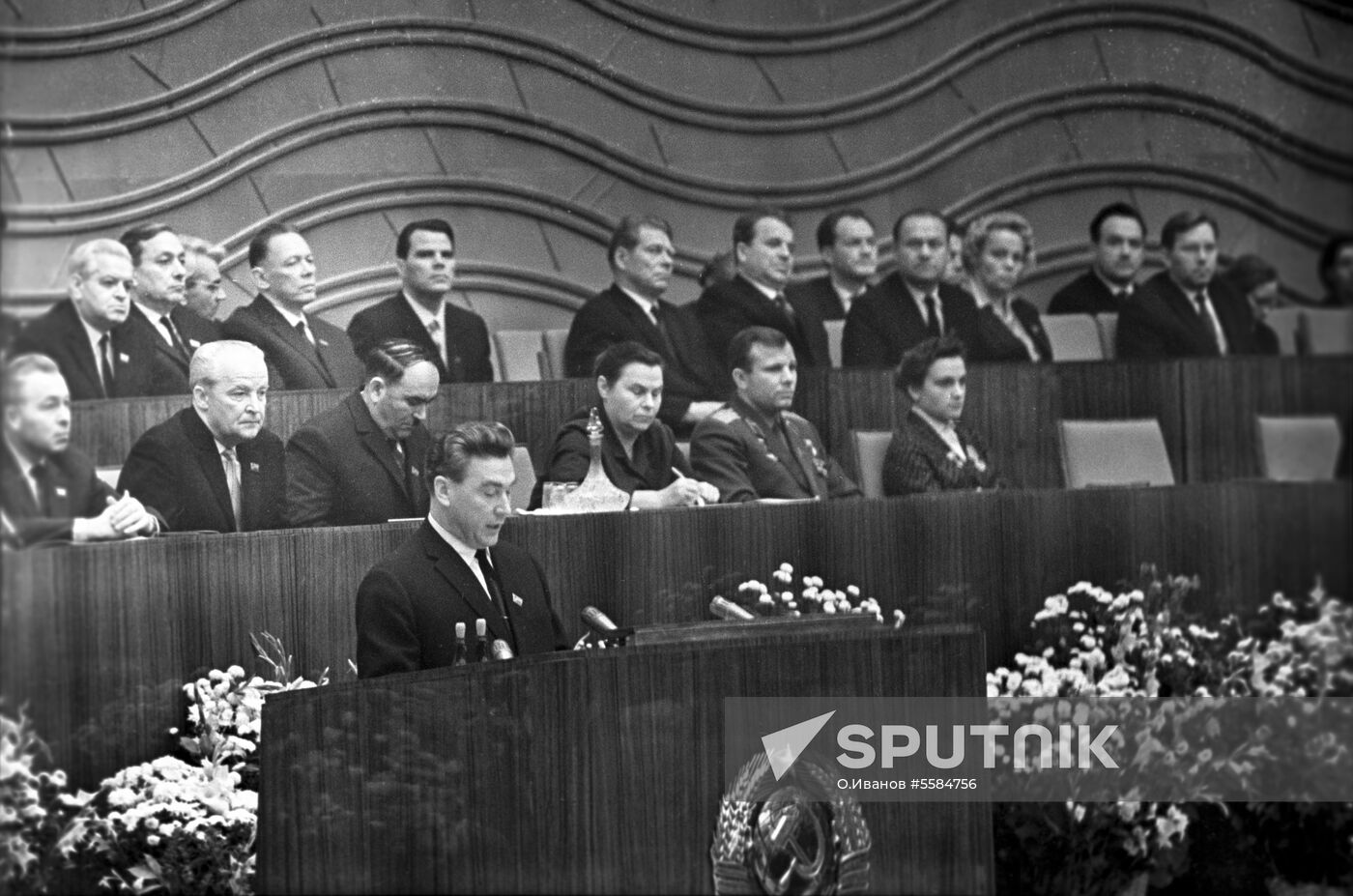 Opening of 13th Congress of Trade Unions of USSR
