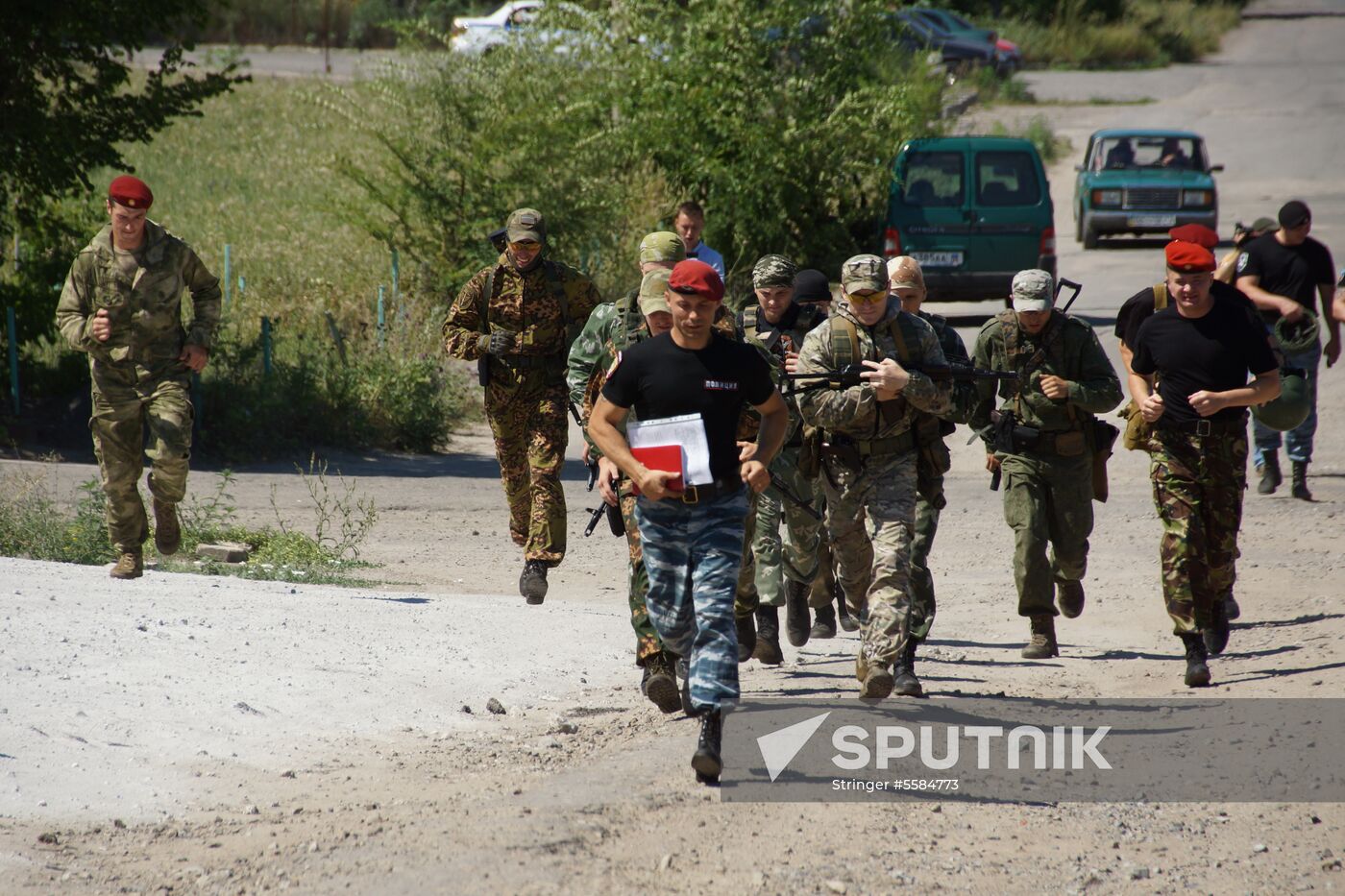 Maroon beret exam in Lugansk