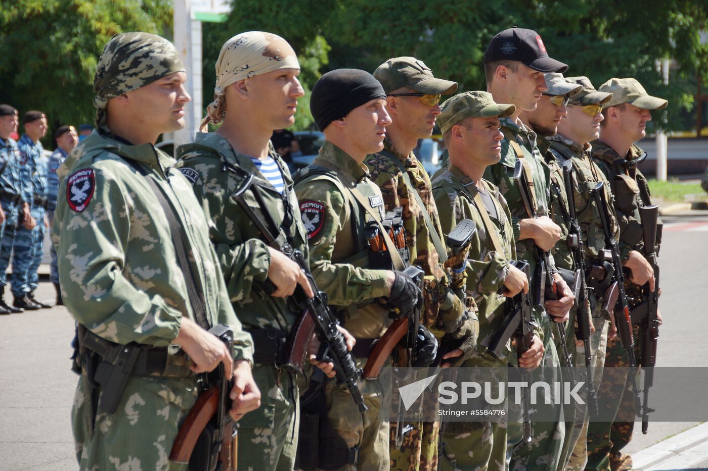 Maroon beret exam in Lugansk