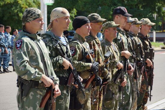 Maroon beret exam in Lugansk