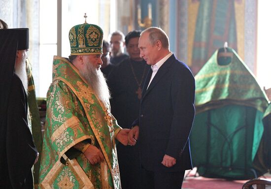Vladimir Putin visits Valaam Monastery