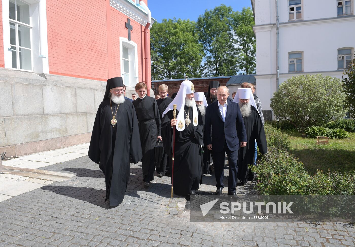 Vladimir Putin visits Valaam Monastery