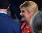 President of Croatia Kolinda Grabar-Kitarovic at the NATO summit of heads of state and government at the NATO headquarters in Brussels. Location: Belgium, Brussels. Author: Alexey Vitvitsky/Sputnik. NATO Summit in Brussels. Day one