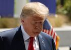 US President Donald Trump at the NATO summit of heads of state and government in Brussels. Location: Belgium, Brussels. Author: Alexey Vitvitsky/Sputnik. NATO Summit in Brussels. Day one