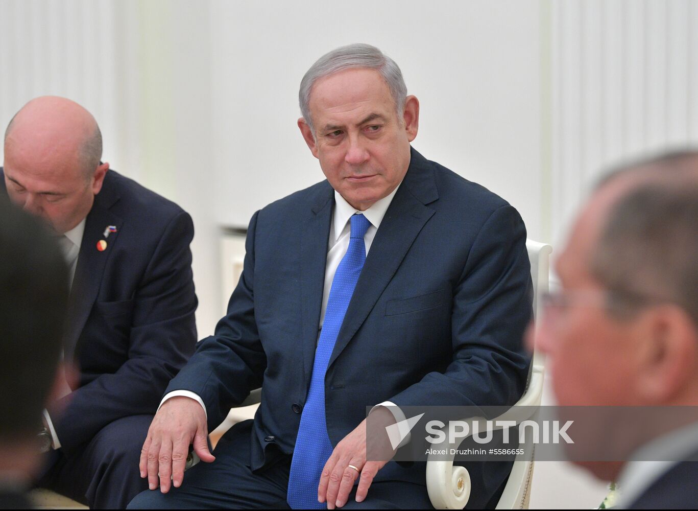 Russian President Vladimir Putin meets with Israeli Prime Minister Benjamin Netanyahu