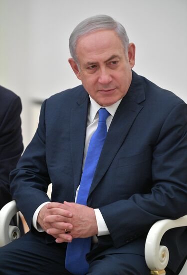 Russian President Vladimir Putin meets with Israeli Prime Minister Benjamin Netanyahu