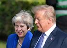 Prime Minister of the United Kingdom Theresa May and US President Donald Trump at the NATO summit of heads of state and government in Brussels. Location: Belgium, Brussels. Author: Alexey Vitvitsky/Sputnik. NATO Summit in Brussels. Day one