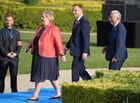 From right: Prime Minister of Portugal Antonio Costa, Persident of Poland Andrzej Duda, and Prime Minister of Norway Erna Solberg at the NATO summit of heads of state and government in Brussels. Location: Belgium, Brussels. Author: Alexey Vitvitsky/Sputnik. NATO Summit in Brussels. Day one