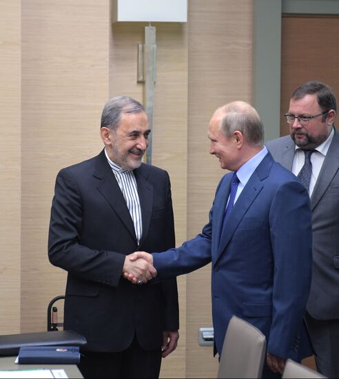 President Vladimir Putin meets with Senior Advisor to Iran Supreme Leader Ali Akbar Velayati