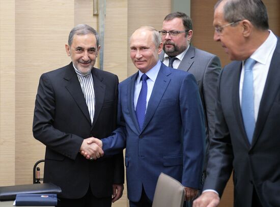 President Vladimir Putin meets with Senior Advisor to Iran Supreme Leader Ali Akbar Velayati