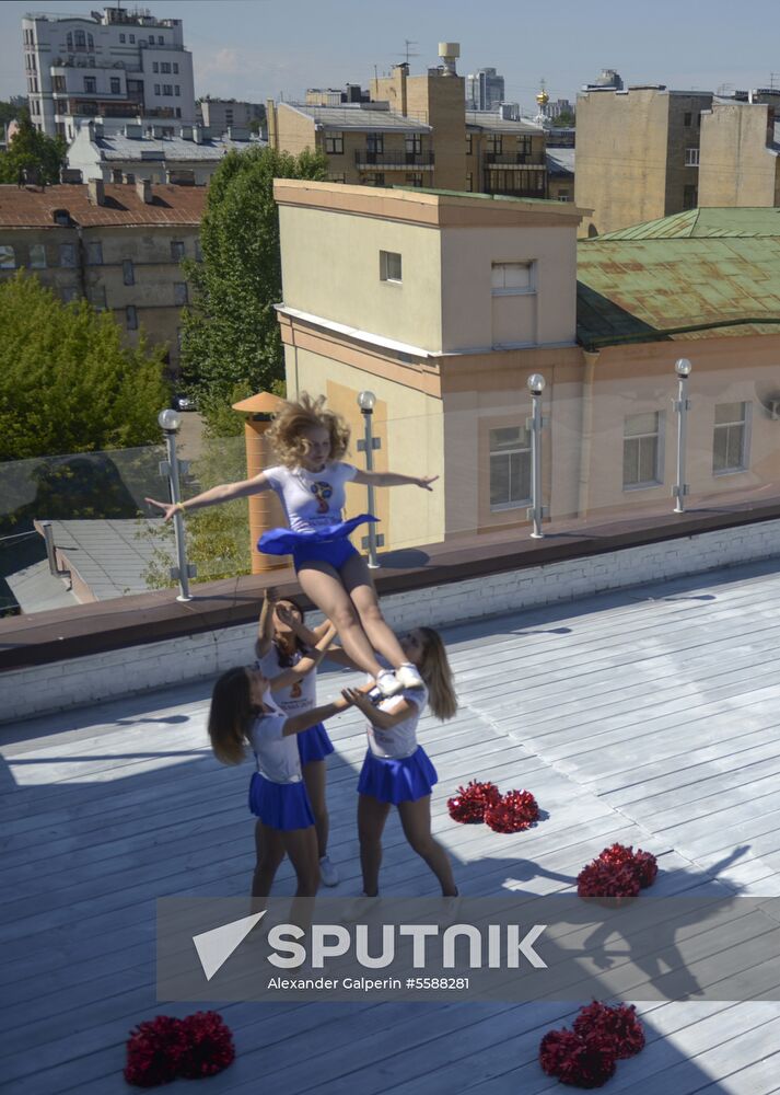 Russia World Cup Soccer On A Roof