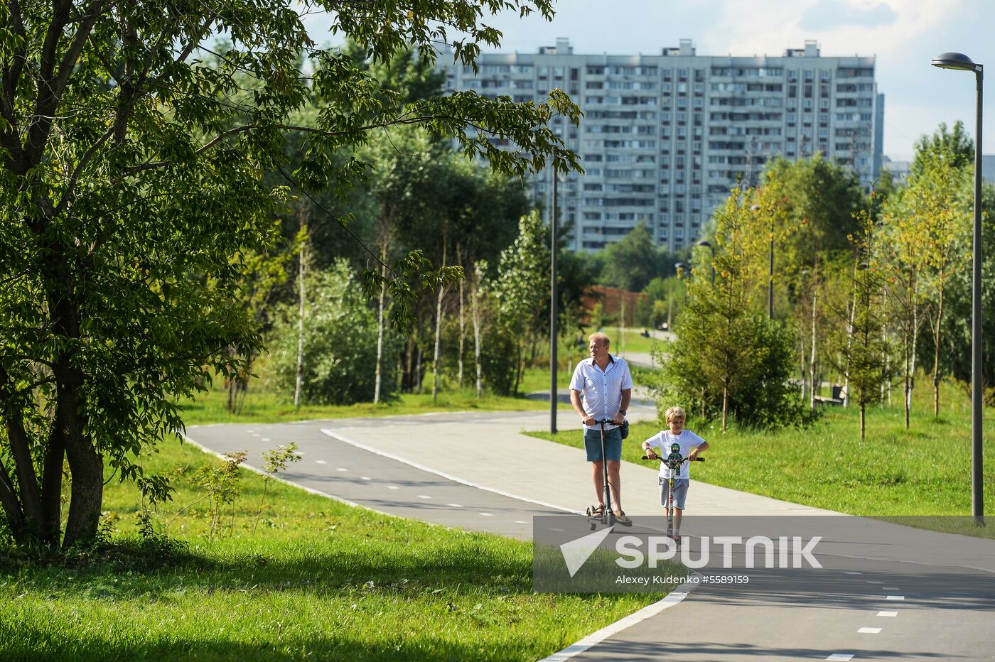 Brateyevskaya Poima Park in Moscow