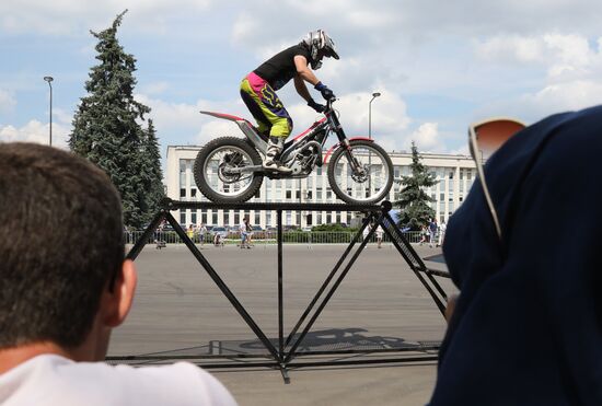 Moscow transport day